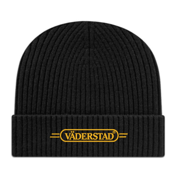 Premium Blend Ribbed Knit Toque - Black Thumbnail
