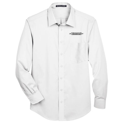 Crown - Solid Stretch Twill Woven Dress Shirt Thumbnail