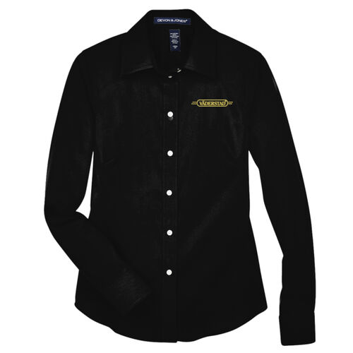 Crown - Solid Stretch Twill Woven Dress Shirt - Ladies Thumbnail