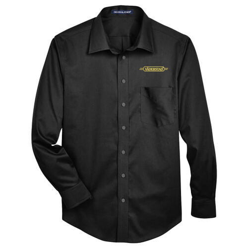 Crown - Solid Stretch Twill Woven Dress Shirt Thumbnail