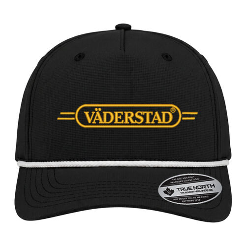 Five Panel Athletic Rope Hat - Black/White Thumbnail